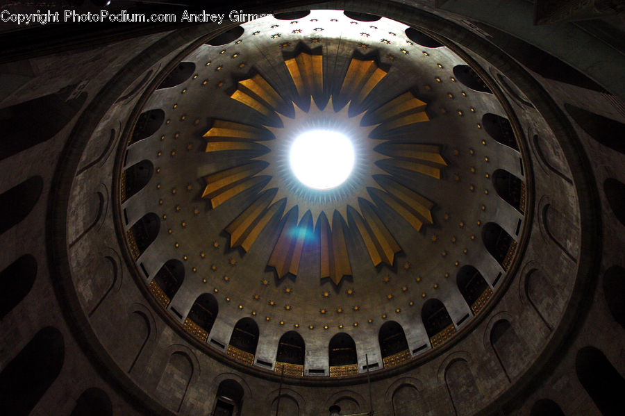 Architecture, Dome, Light Fixture