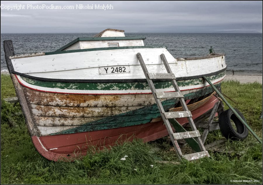 Boat, Watercraft, Rowboat, Vessel, Chair, Furniture, Bench
