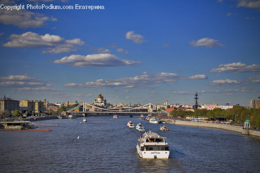 Harbor, Port, Waterfront, Boat, Yacht, Cruise Ship, Ferry