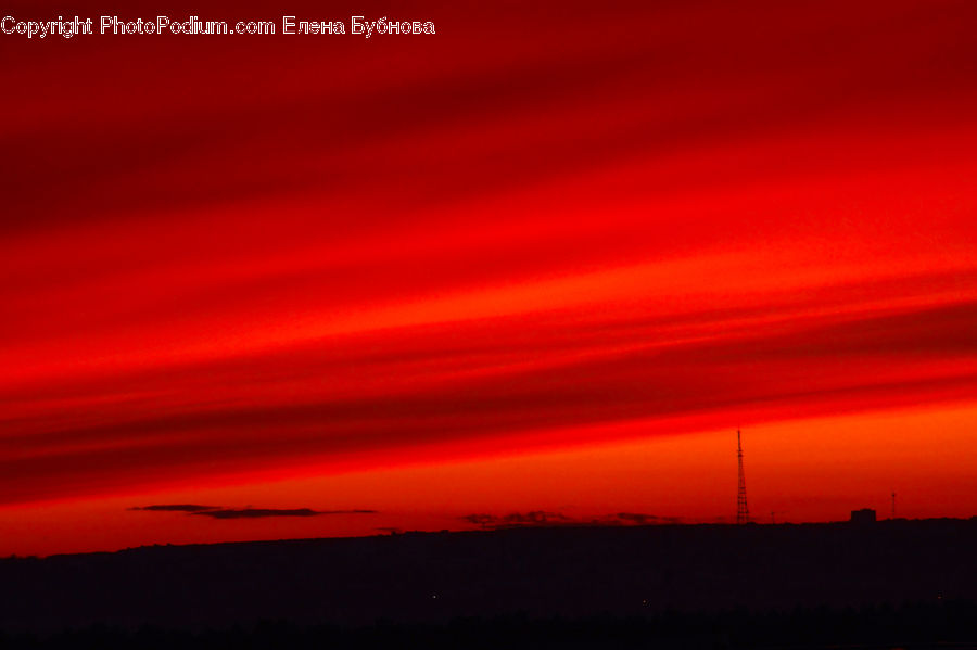 Dawn, Dusk, Red Sky, Sky, Sunrise, Sunset