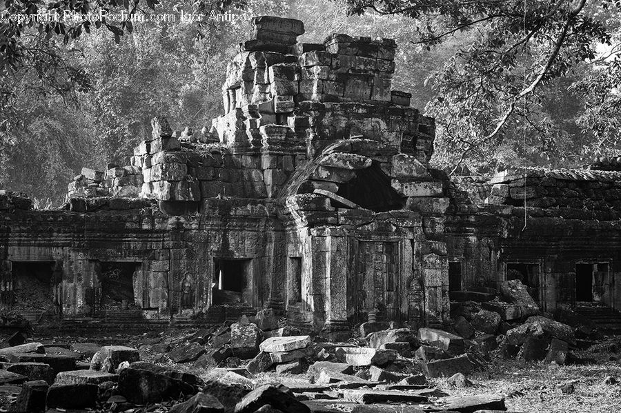 Stone Wall, Wall, Architecture, Shrine, Temple, Worship, Tomb