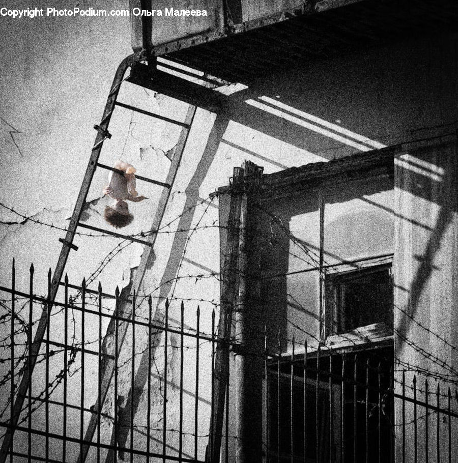 Prison, Alley, Alleyway, Road, Street, Town