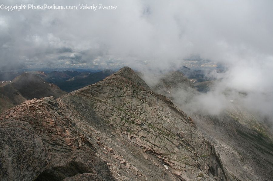 Crest, Mountain, Outdoors, Peak, Landslide, Landscape, Nature