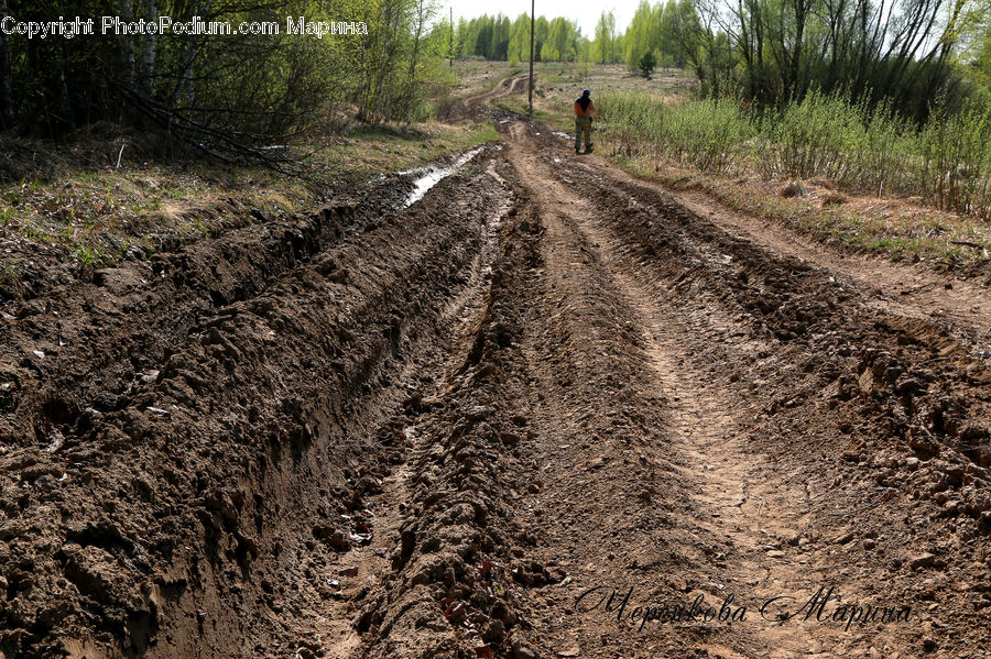 Dirt Road, Gravel, Road, Soil