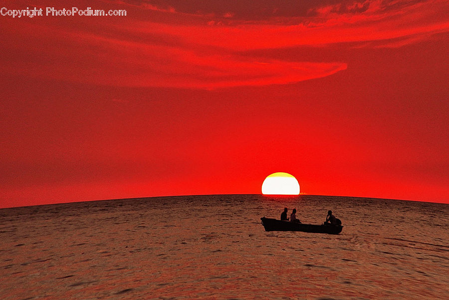 Dawn, Dusk, Red Sky, Sky, Sunrise, Sunset, Leisure Activities
