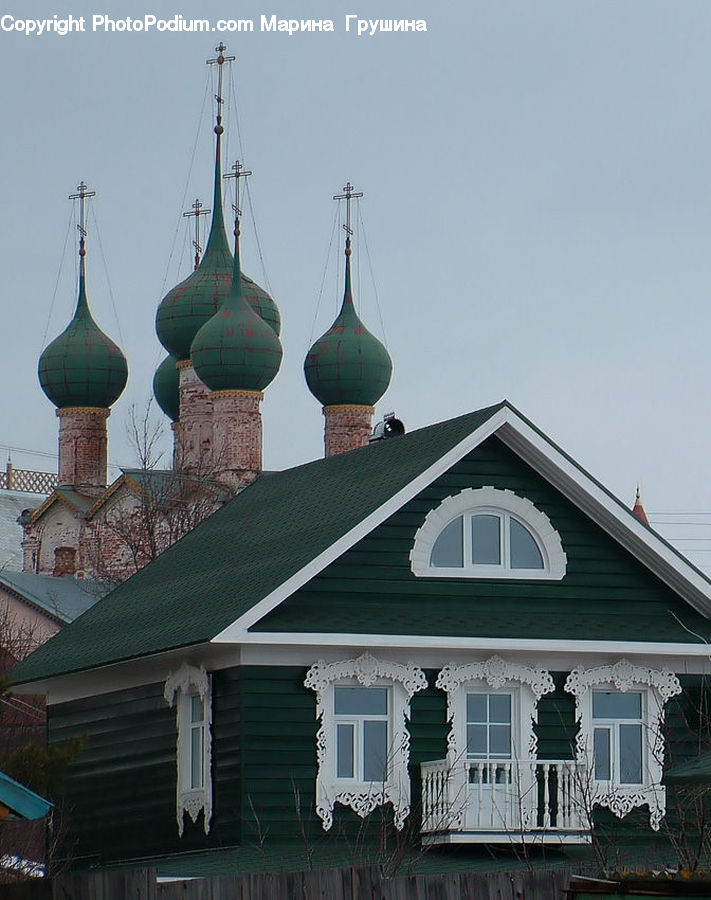 Antenna, Building, Cottage, Housing, Architecture, Dome, Mosque
