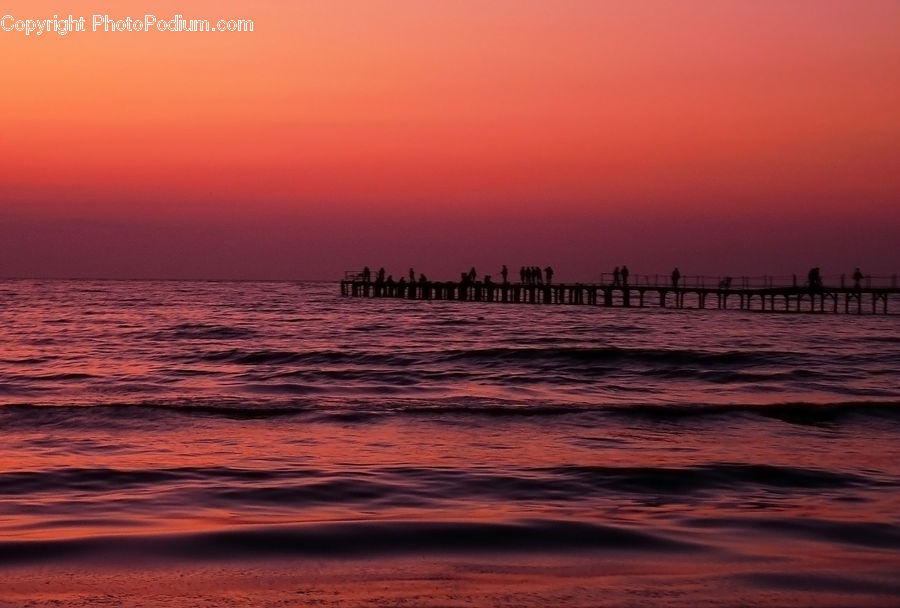 Dusk, Outdoors, Sky, Sunlight, Sunrise, Sunset, Beach