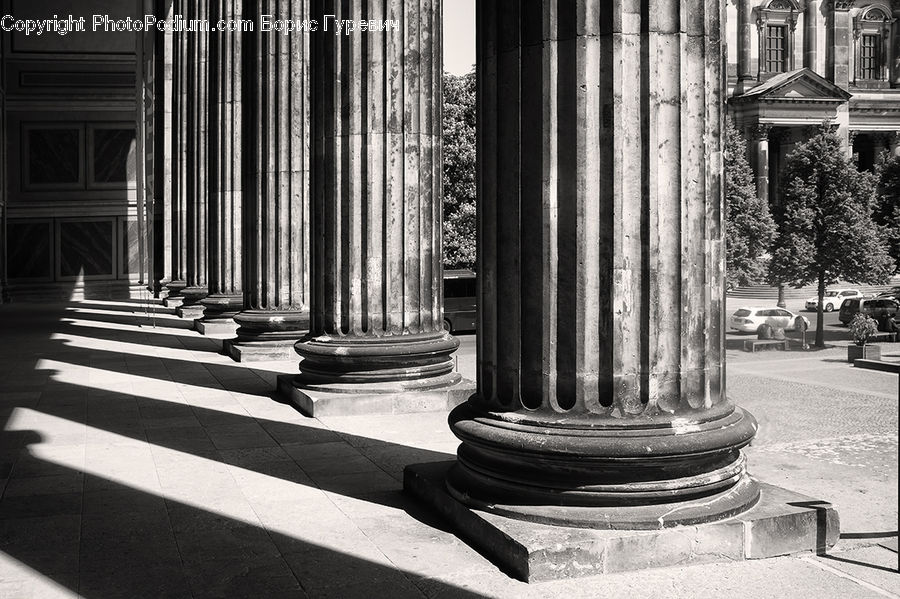 Column, Pillar, Building, Housing, Villa, Brick, Architecture