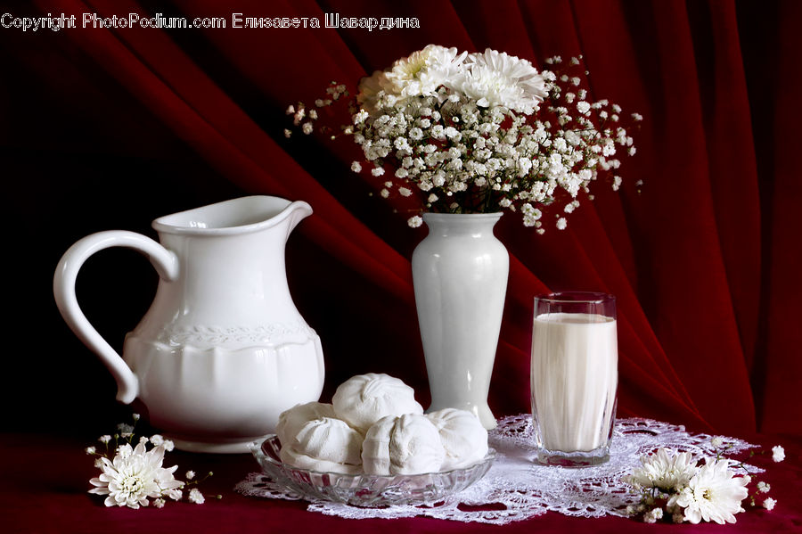 Jar, Porcelain, Vase, Cream, Creme, Dessert, Food