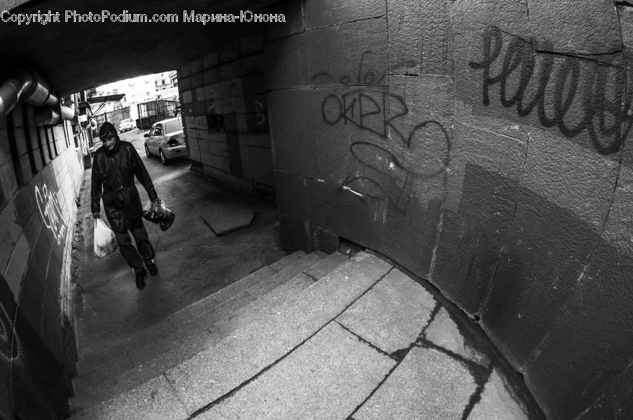 People, Person, Human, Tunnel, Alley, Alleyway, Road