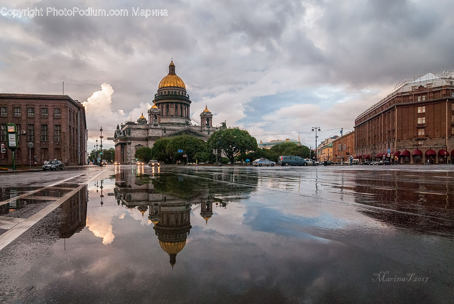 Puddle, Architecture, Cathedral, Church, Worship, Dome, Mosque
