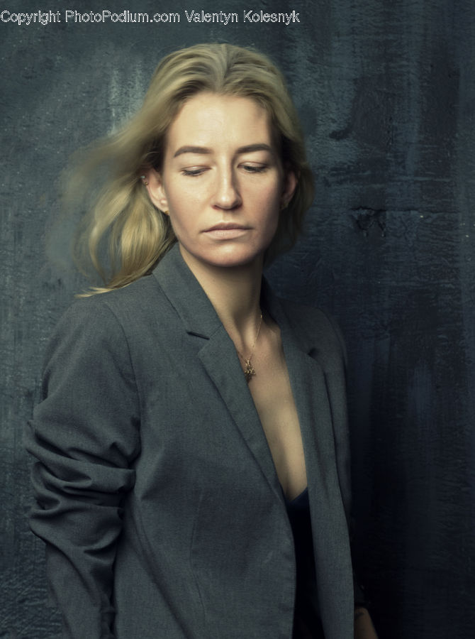 Human, People, Person, Blonde, Female, Woman, Blazer