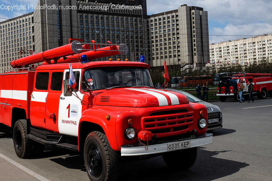 Fire Truck, Truck, Vehicle, Ambulance, Van