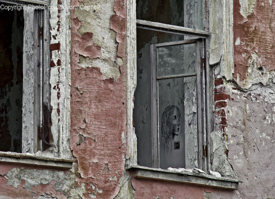 Shutter, Window, Window Shade, Brick, Alley, Alleyway, Road