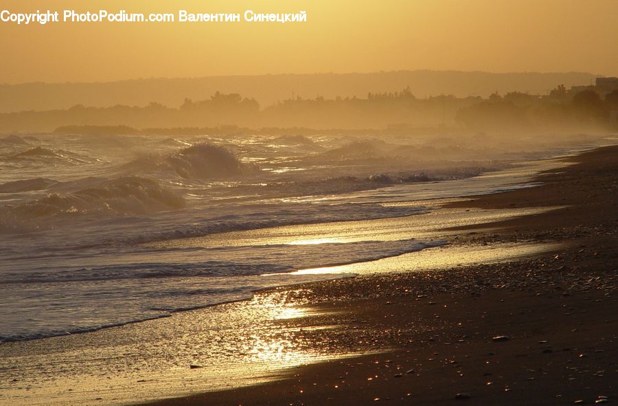 Beach, Coast, Outdoors, Sea, Water, Ocean, Dawn
