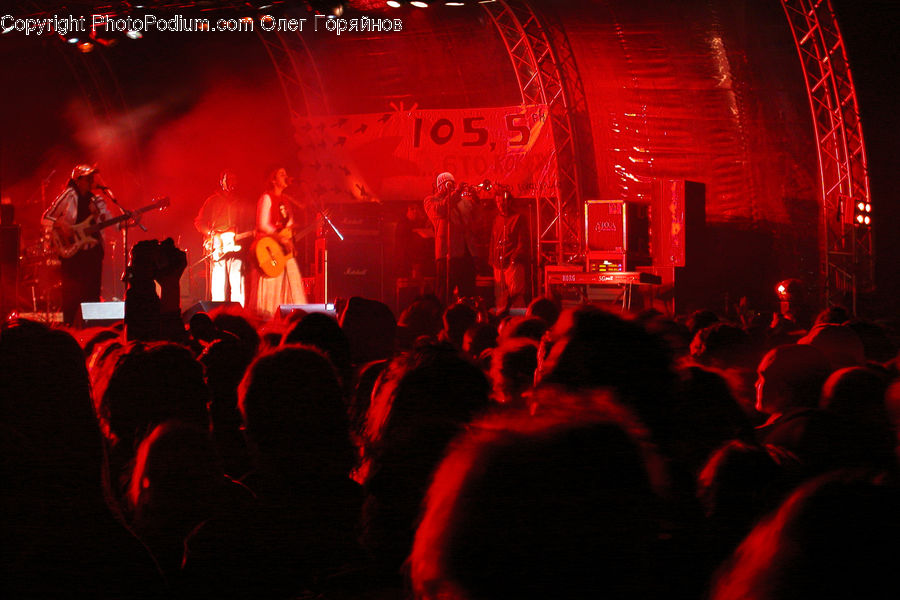 Concert, Rock Concert, Silhouette, Crowd, Stage, Night Club, Night Life