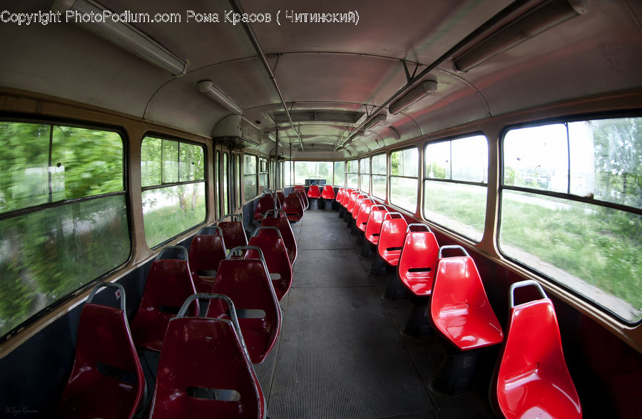 Window, Corridor, Passenger Car, Vehicle, Automobile, Car, Sports Car
