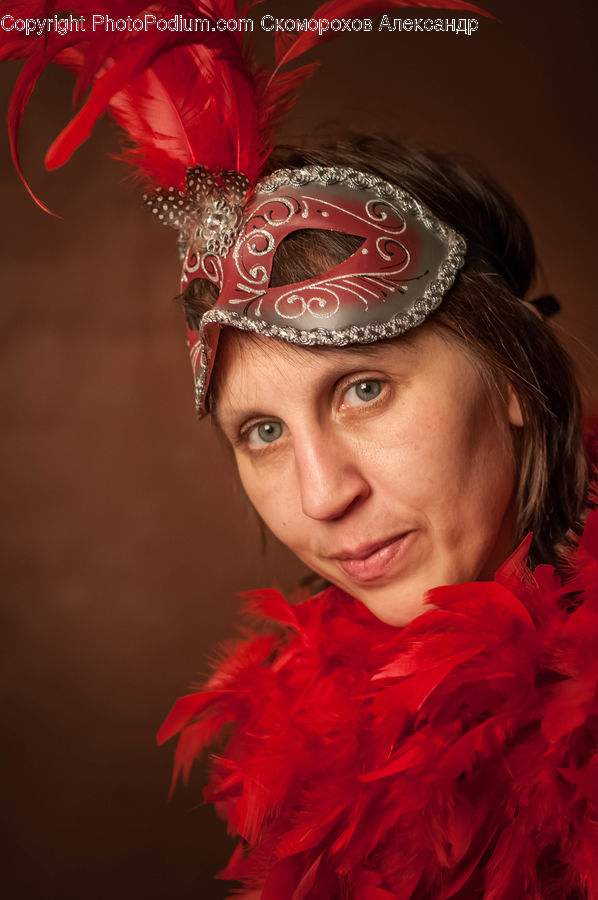 Human, People, Person, Feather Boa, Scarf, Headband, Music Band
