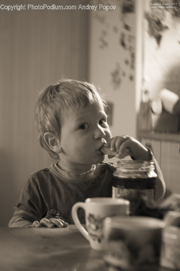 People, Person, Human, Cup, Coffee Cup, Ketchup, Seasoning
