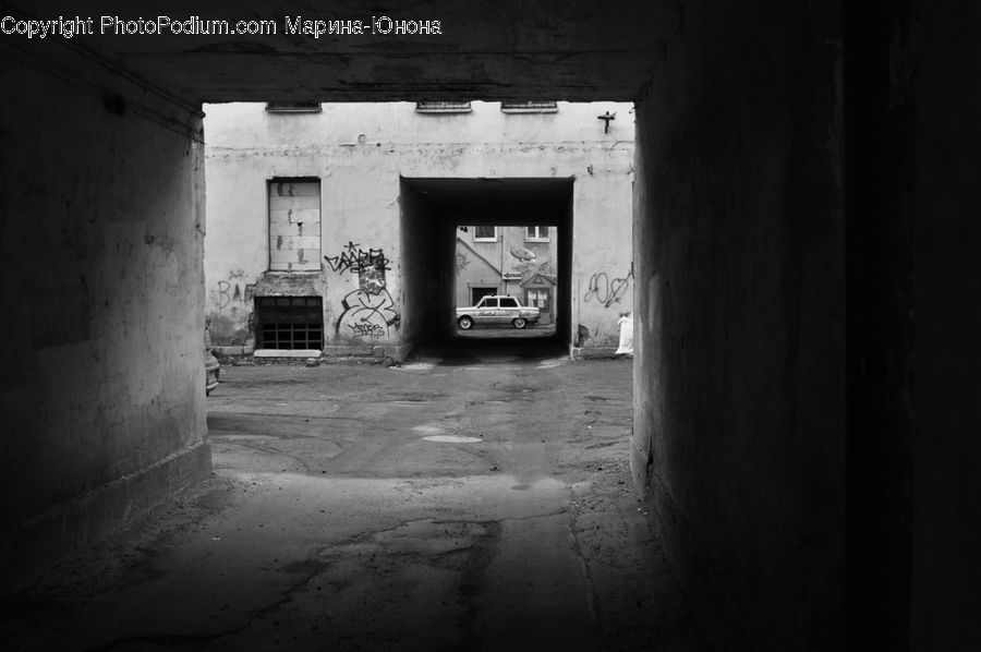 Corridor, Alley, Alleyway, Road, Street, Town, Crypt