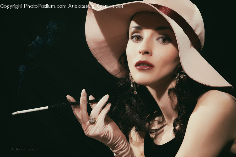Human, People, Person, Smoke, Female, Portrait