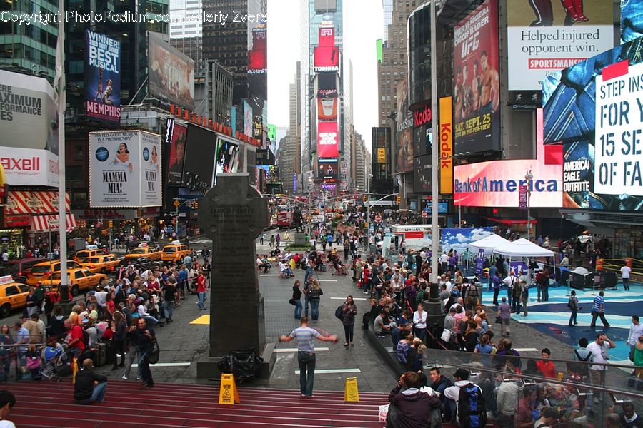 Crowd, Cab, Car, Taxi, Vehicle, Leisure Activities, Architecture