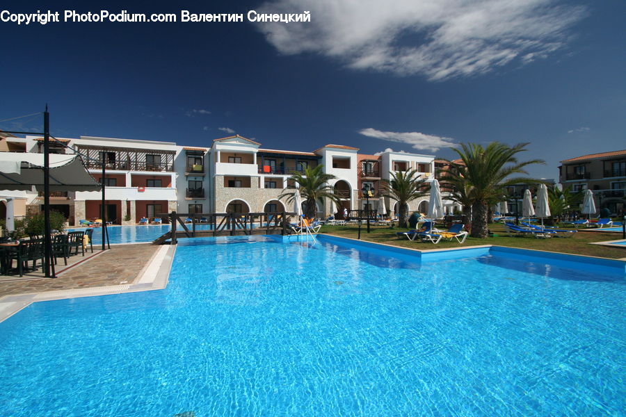 Hotel, Resort, Pool, Swimming Pool, Water, Building, Housing