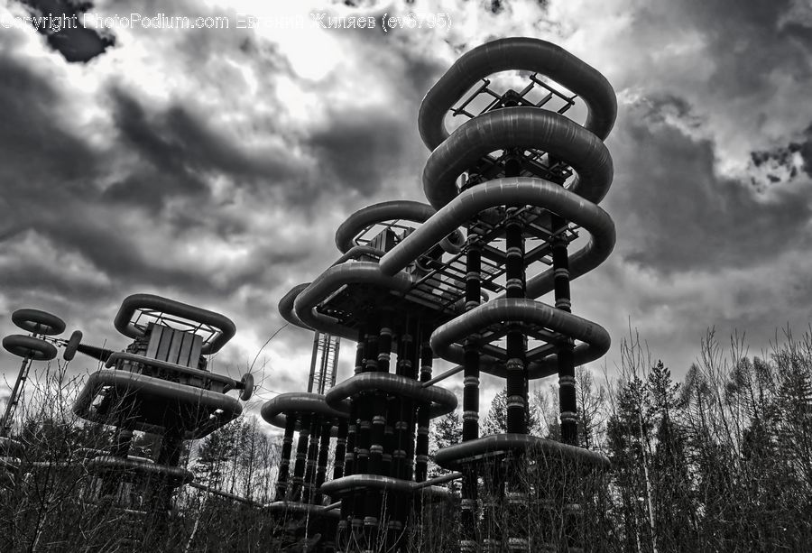 Factory, Playground, Amusement Park, Chair, Furniture, Park, Outdoors