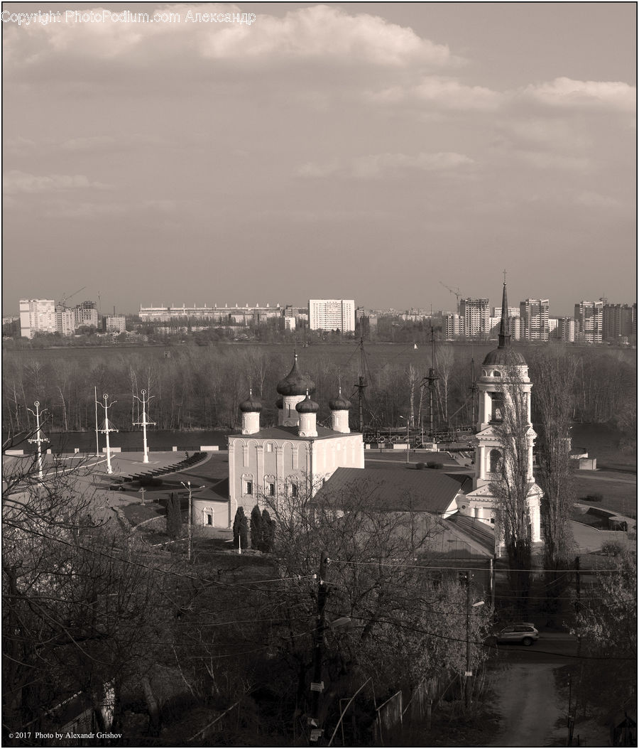 City, Downtown, Urban, Building, Town, Neighborhood