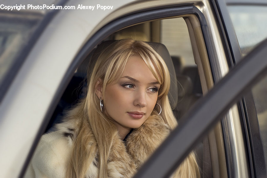 People, Person, Human, Blonde, Female, Woman, Automobile