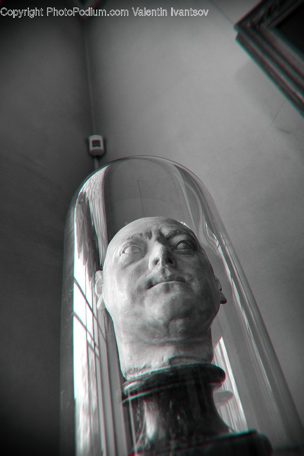 Light, Bust, Figurine, Head, Face, Selfie, Portrait