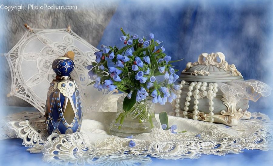 Birthday Cake, Cake, Dessert, Food, Plant, Potted Plant, Figurine