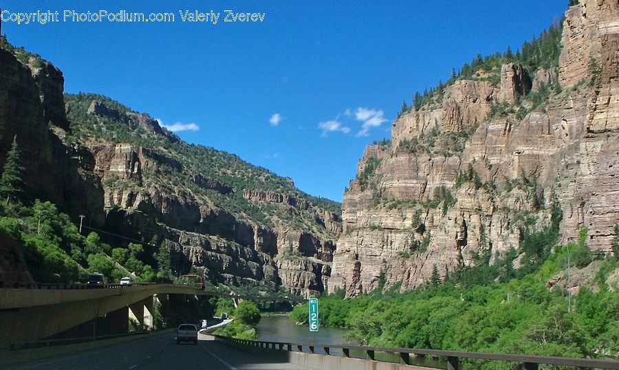 Bridge, Canyon, Outdoors, Valley, Cliff, Architecture, Housing
