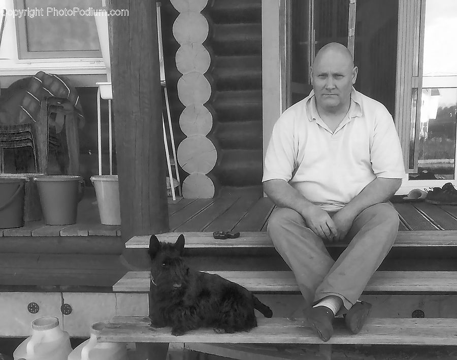 People, Person, Human, Deck, Housing, Porch, Chair