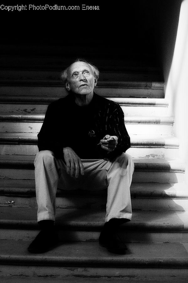 Human, People, Person, Bench, Portrait, Asphalt