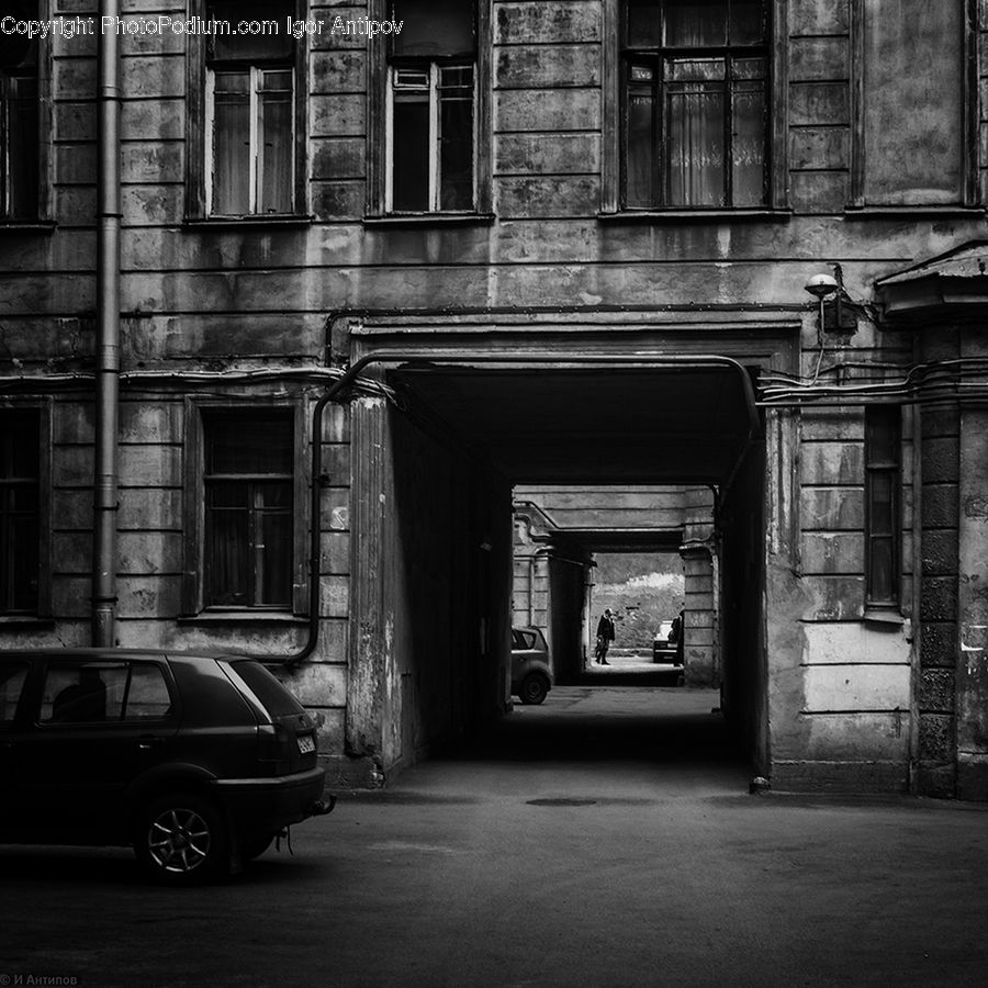 Alley, Alleyway, Road, Street, Town, Parking, Parking Lot