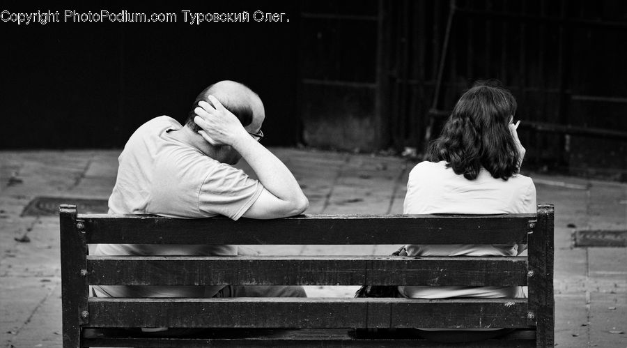 Bench, People, Person, Human