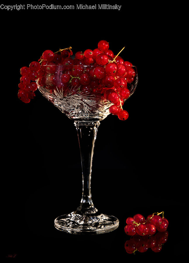 Glass, Goblet, Fruit, Pomegranate, Acanthaceae, Annonaceae, Alcohol
