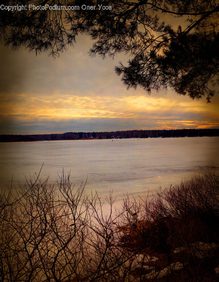 Dawn, Dusk, Sky, Sunrise, Sunset, Red Sky, Landscape