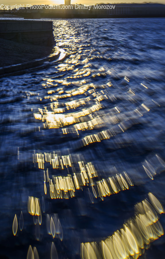 Flare, Light, Sunlight, Outdoors, Ripple, Water, Pavement