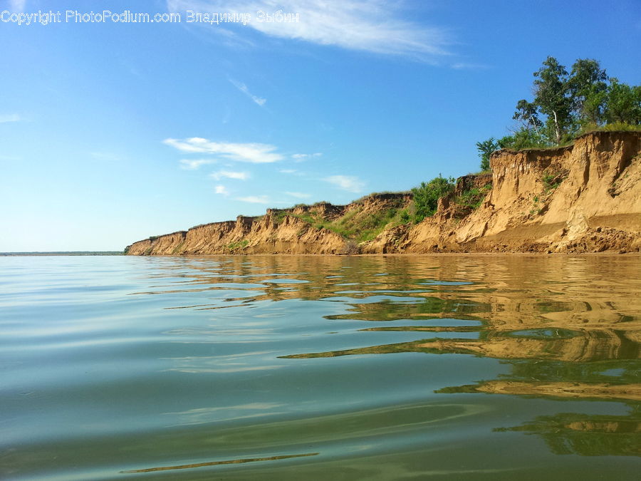 Promontory, Cliff, Outdoors, Beach, Coast, Sea, Water