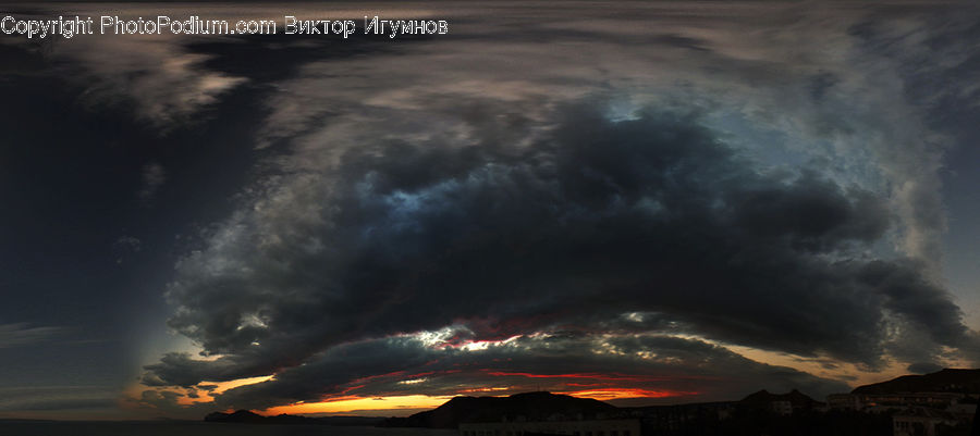 Eruption, Volcano, Azure Sky, Cloud, Outdoors, Sky