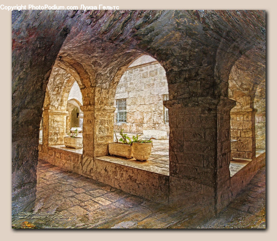 Hay, Straw, Plant, Potted Plant, Brick, Ancient Egypt, Architecture
