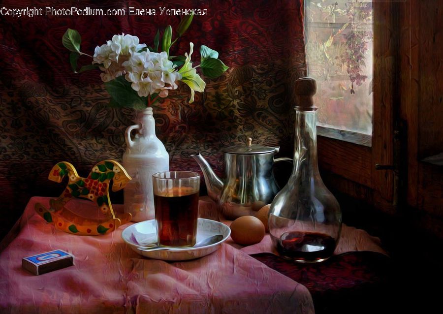 Glass, Goblet, Dining Table, Furniture, Table, Dining Room, Indoors