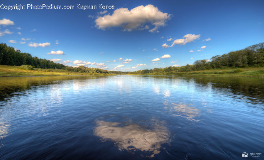 Lake, Outdoors, Water, Azure Sky, Cloud, Sky, Cumulus