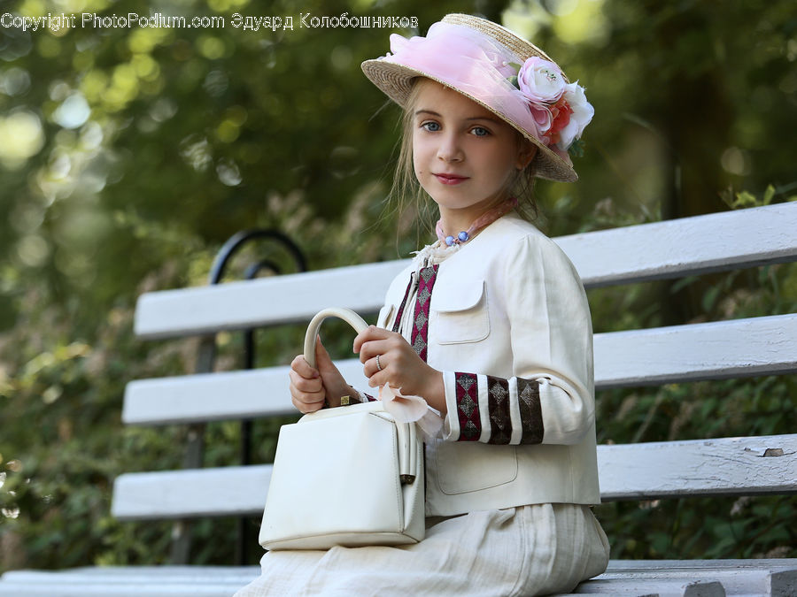 People, Person, Human, Cowboy Hat, Hat, Sun Hat, Park Bench