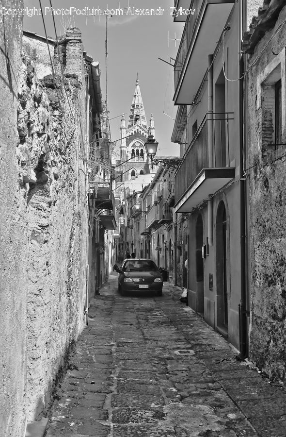 Alley, Alleyway, Road, Street, Town, Building, Downtown