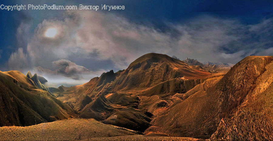 Mountain, Mountain Range, Outdoors, Countryside, Hill, Azure Sky, Cloud