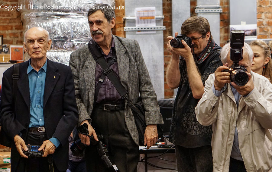 People, Person, Human, Photographer, Camera, Electronics, Coat