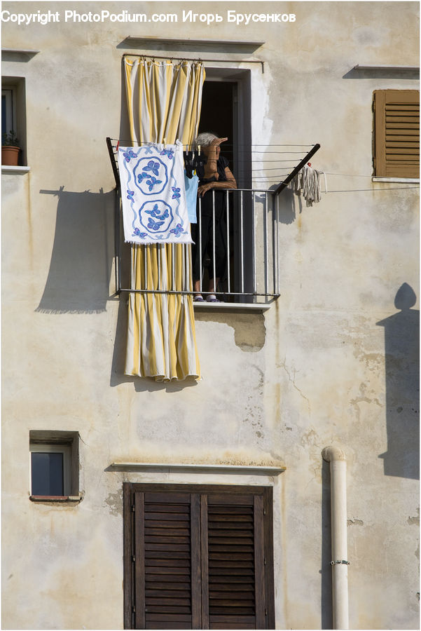 Shutter, Window, Window Shade, Balcony, Wood, Lamp, Lampshade